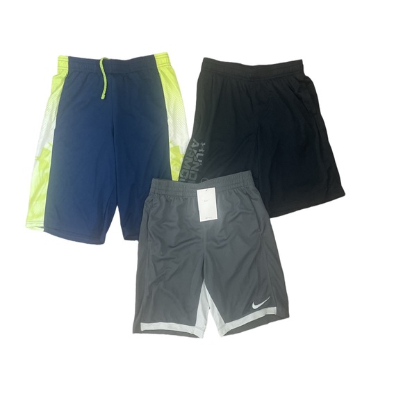 Nike Kids Shorts Set - Blue, Black, Gray - Picture 1 of 4